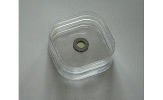 Circular GAGG(Ce) Scintillation Screens Φ5mmx0.05mm Mounted